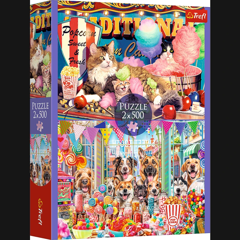 TREFL Pužļu komplekts Pūkainie draugi, 2x500 gab.