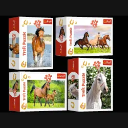 TREFL mini puzzle Horses 54 pcs
