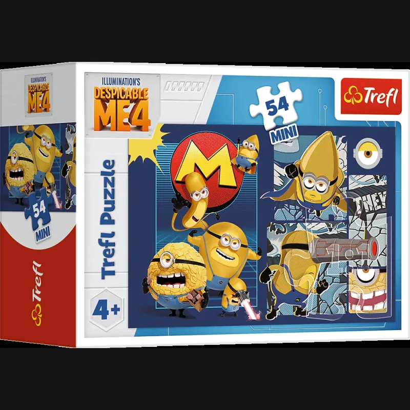 TREFL MINIONS Mini dėlionė, 54 det.