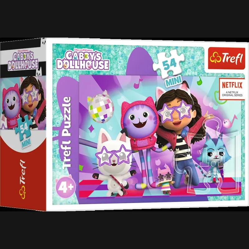 TREFL GABBY´S DOLLHOUSE Mini dėlionė, 54 det.