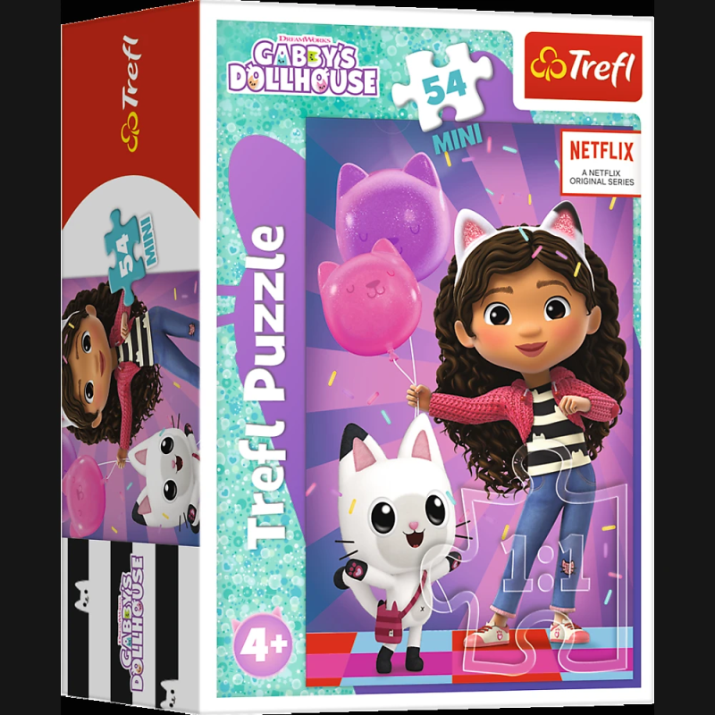 TREFL GABBY´S DOLLHOUSE Puzle mini, 54 gab.