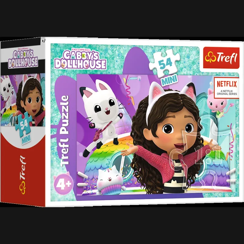 TREFL GABBY´S DOLLHOUSE Mini dėlionė, 54 det.