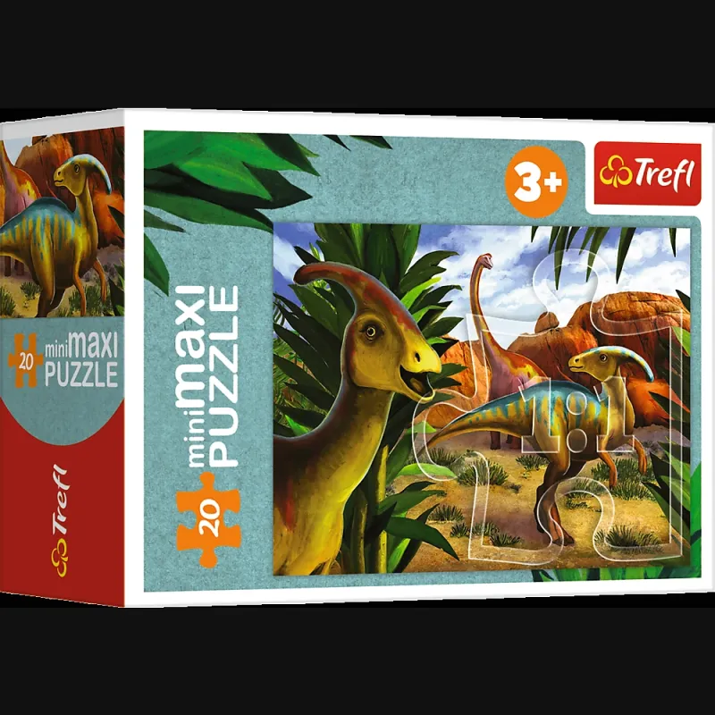 TREFL Mini Maxi puzle Dinozauri, 20 gab.