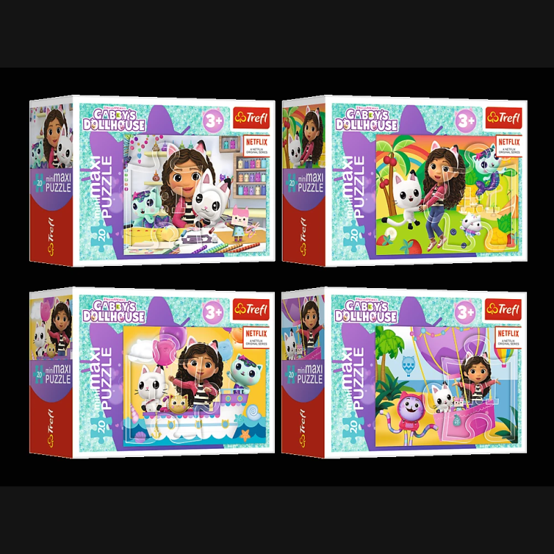 TREFL GABBY´S DOLLHOUSE Puzle mini maxi, 20 gab.