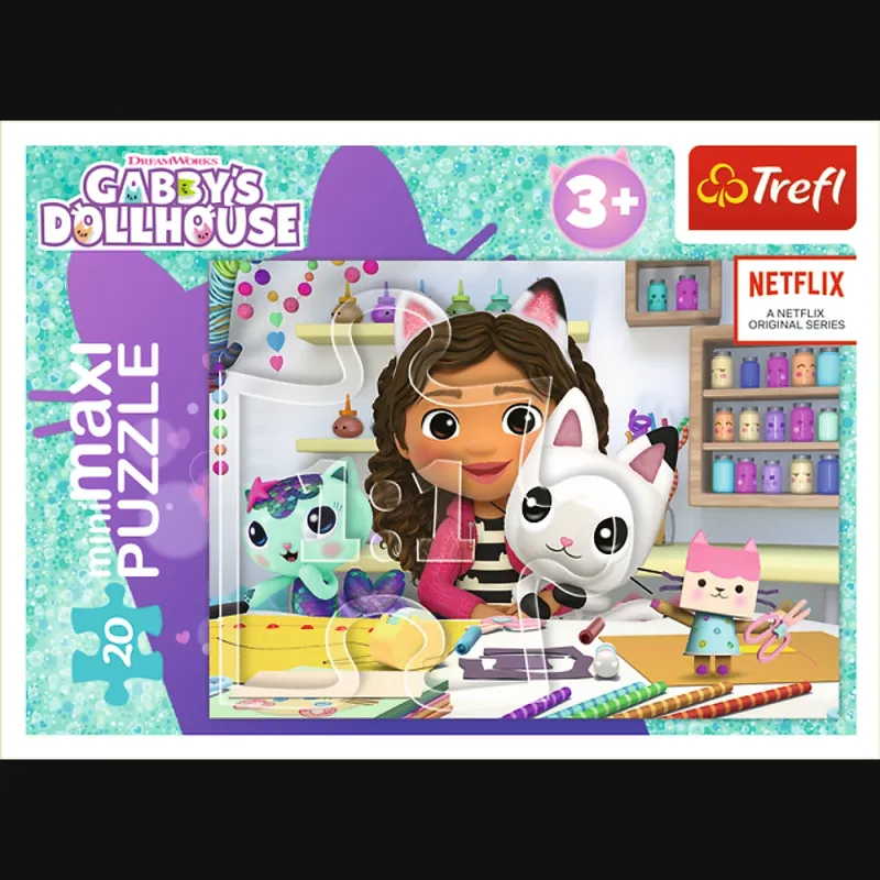 TREFL GABBY´S DOLLHOUSE Puzle mini maxi, 20 gab.