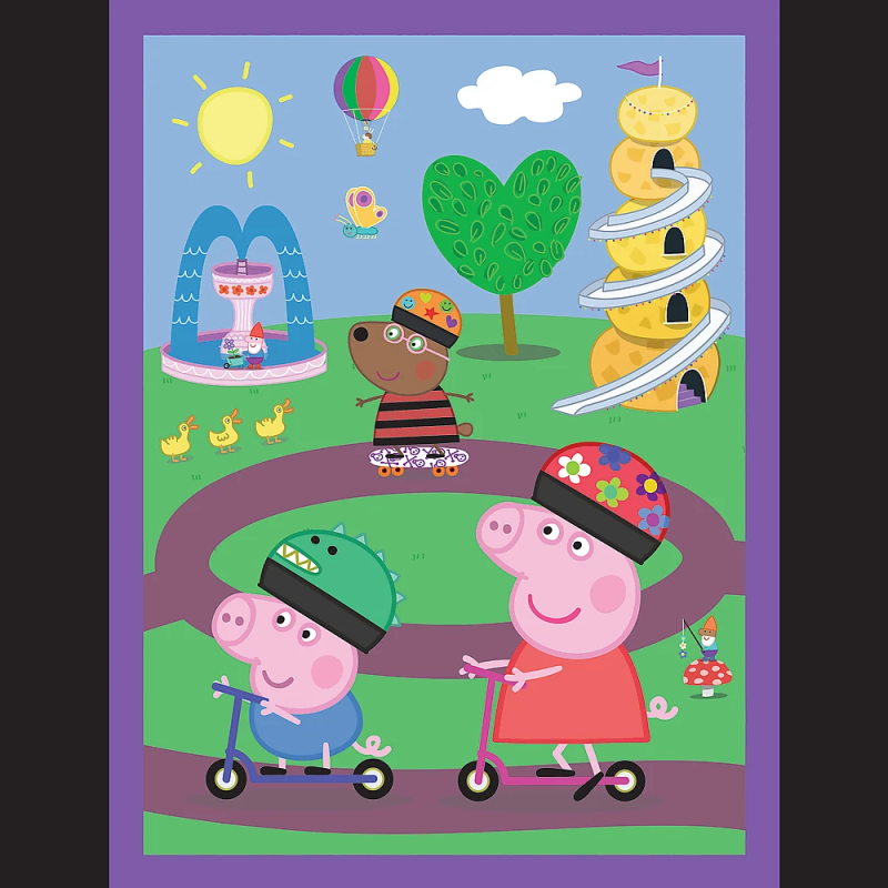 TREFL PEPPA PIG Puzles komplekts Peppa Pig 30 gab + 48 gab + 24 memo