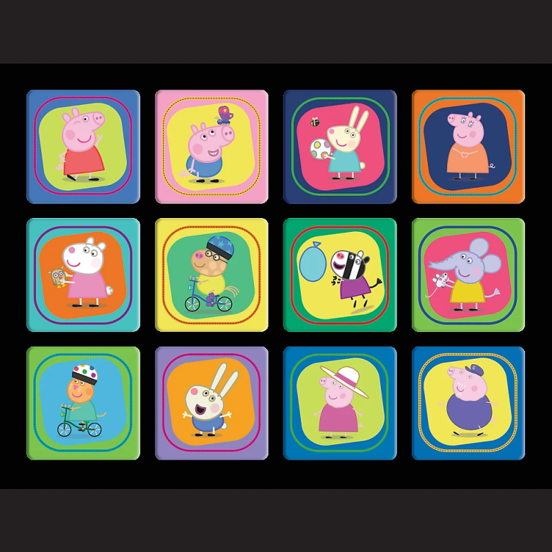 TREFL PEPPA PIG Puzles komplekts Peppa Pig 30 gab + 48 gab + 24 memo