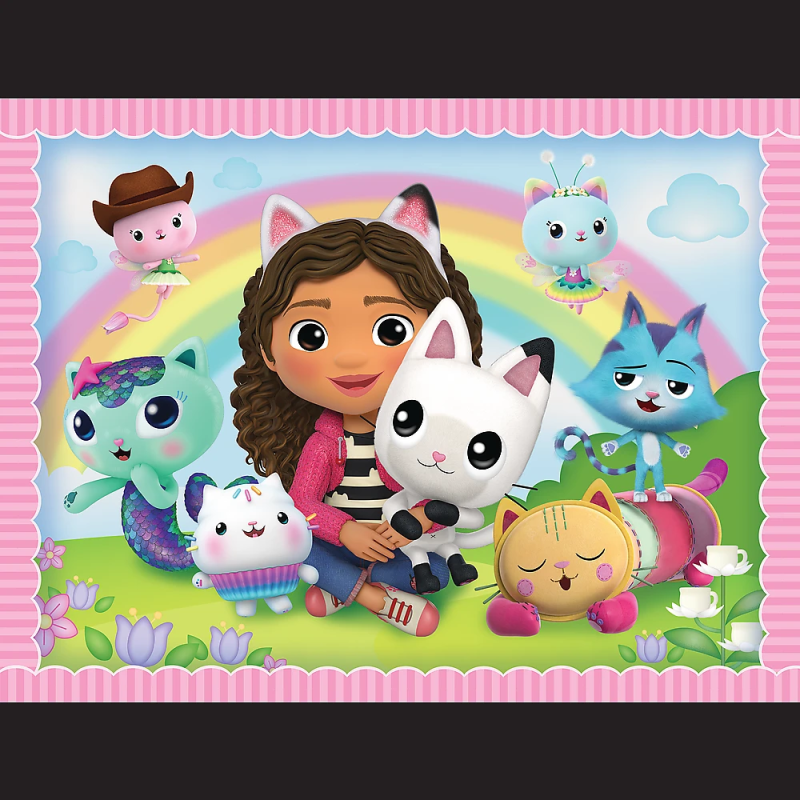 TREFL GABBY´S DOLLHOUSE Puzles komplekts 30 gab + 48 gab + 24 memo