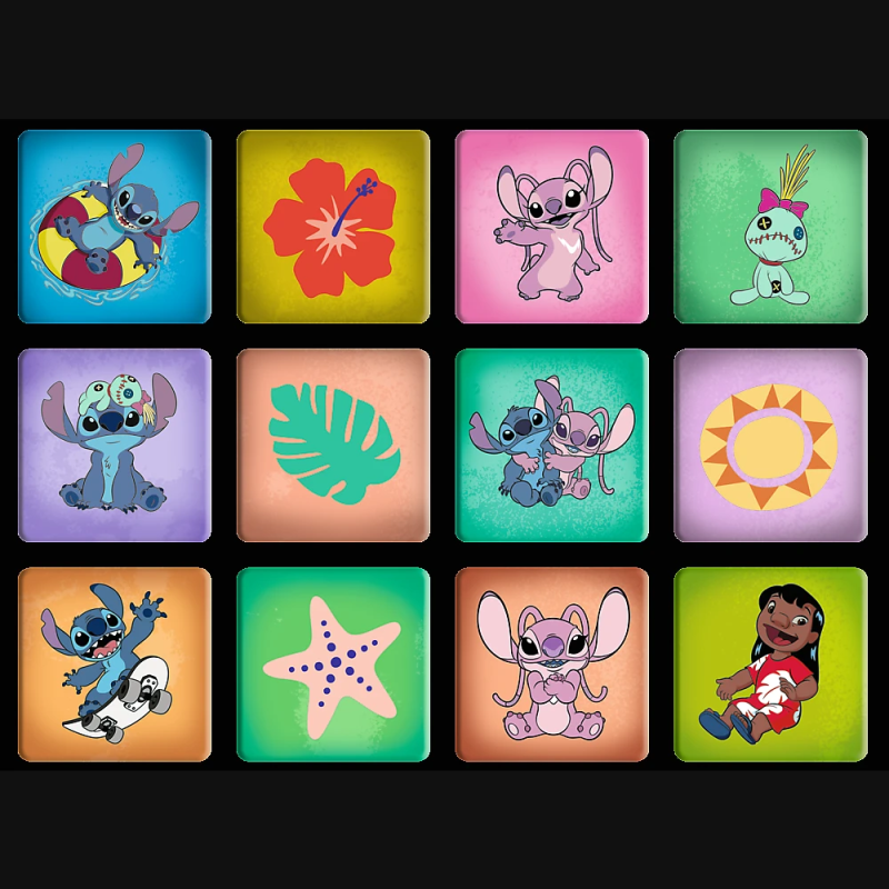 TREFL DISNEY STITCH Puzles komplekts 30 gab + 48 gab + 24 memo