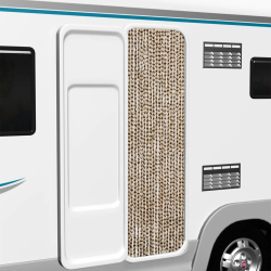 vidaXL kukaiņu aizkars, bēšs un brūns, 56x200 cm, šenils