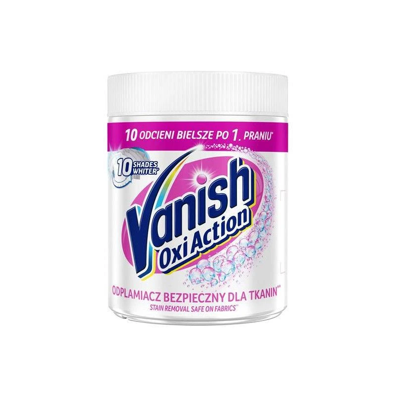 Dėmių valiklis VANISH OXI ACTION WHITE. 470 g