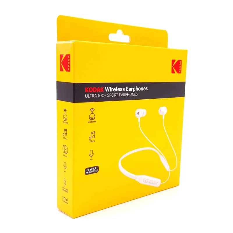 Kodak Ultra 100+ wireless sport earphones White
