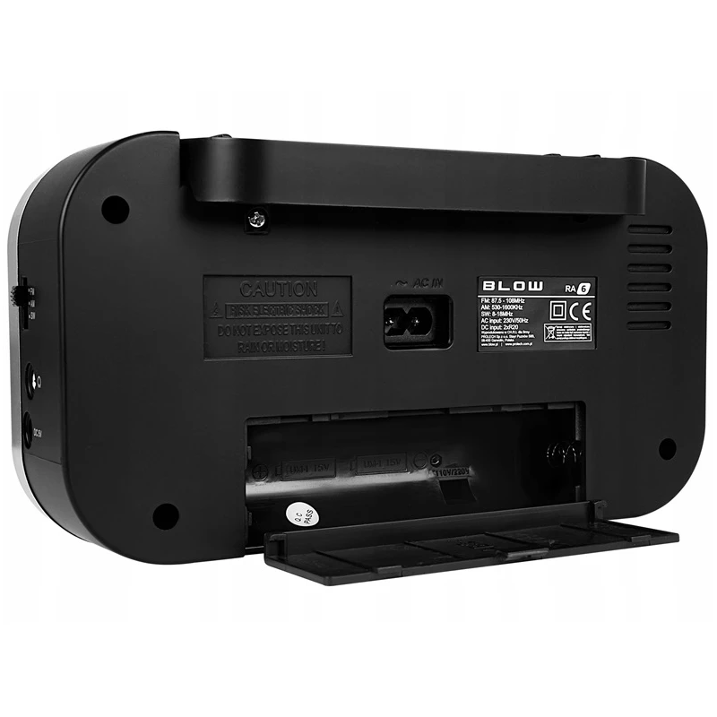 Uztvērējs radio melns blow ra6