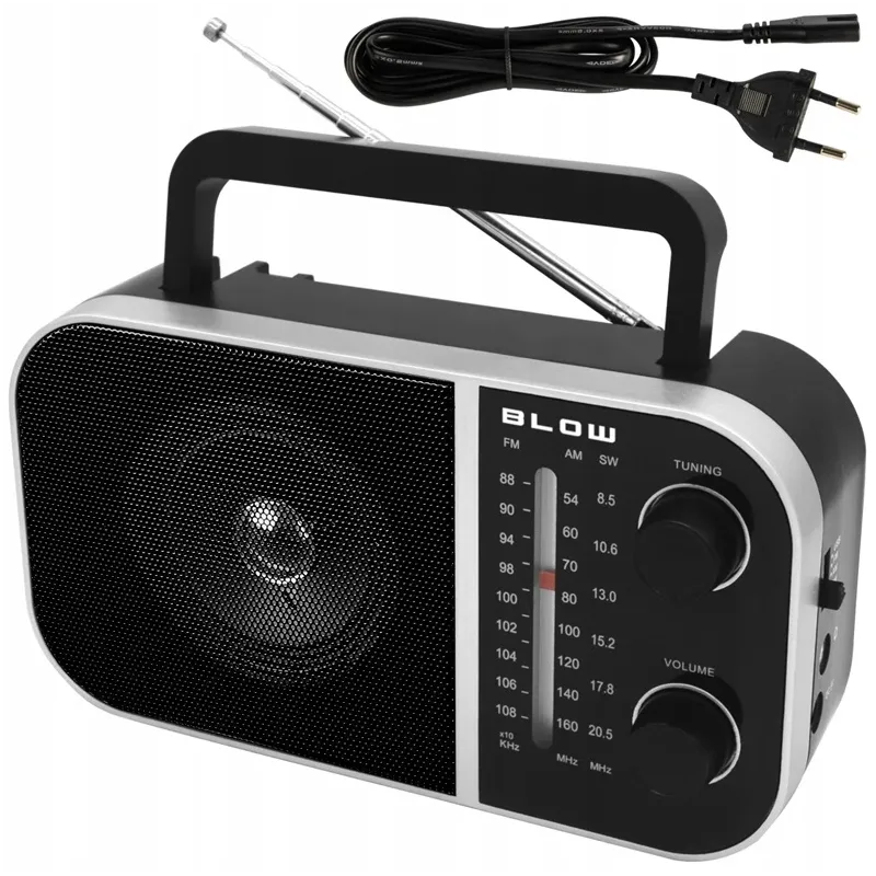 Radio uztvērējs Blow RA6, melna krās.