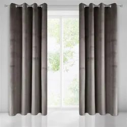 Curtain pierre brown-rings 140x250 n