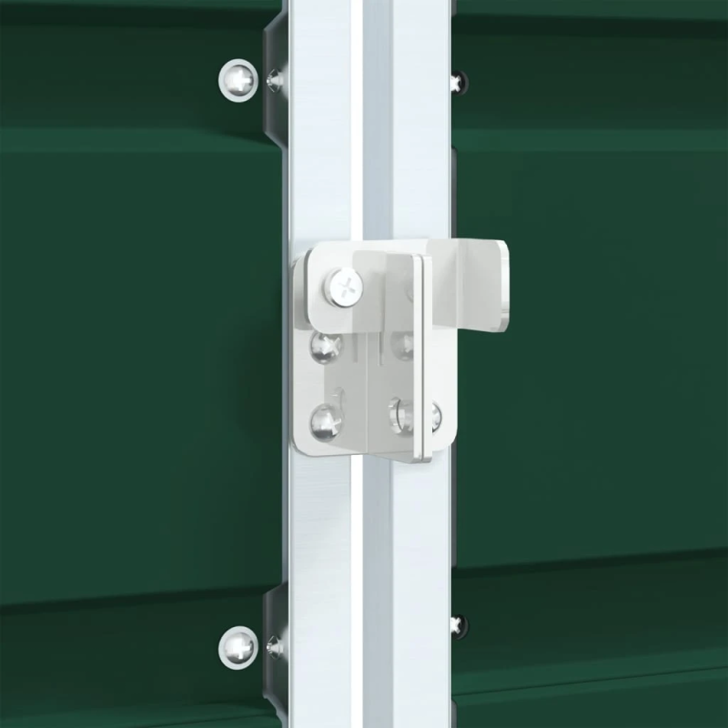 vidaXL atkritumu tvertņu novietne, zaļa, 144x81x113 cm, tērauds