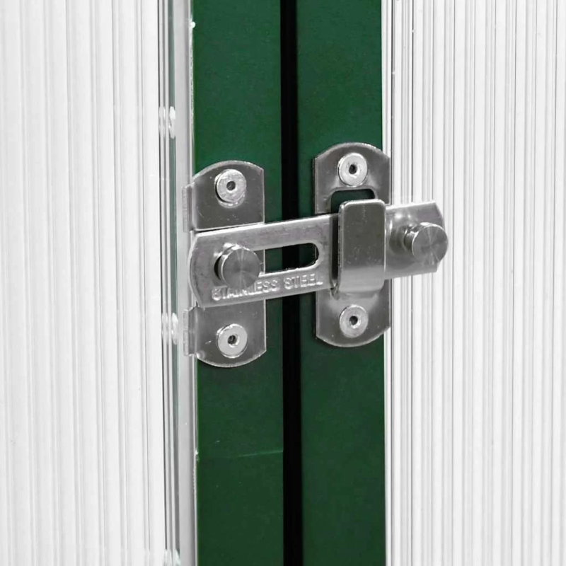 vidaXL siltumnīca ar pamatnes rāmi, zaļš, 224x169x195 cm, alumīnijs