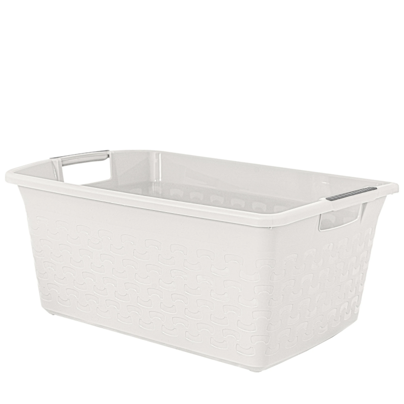 Bļoda kvadrāta Cotton 25L, balta