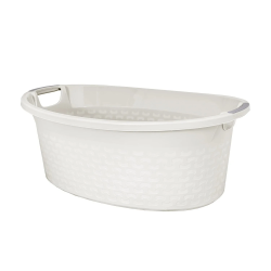 Bļoda ovāla Cotton 40L, balta