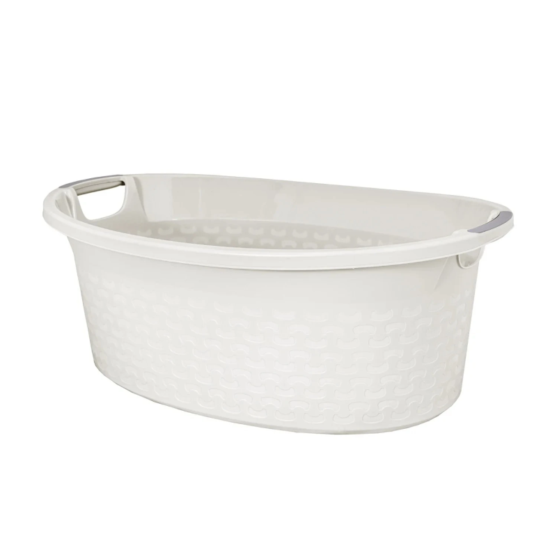 Bļoda ovāla Cotton 40L, balta