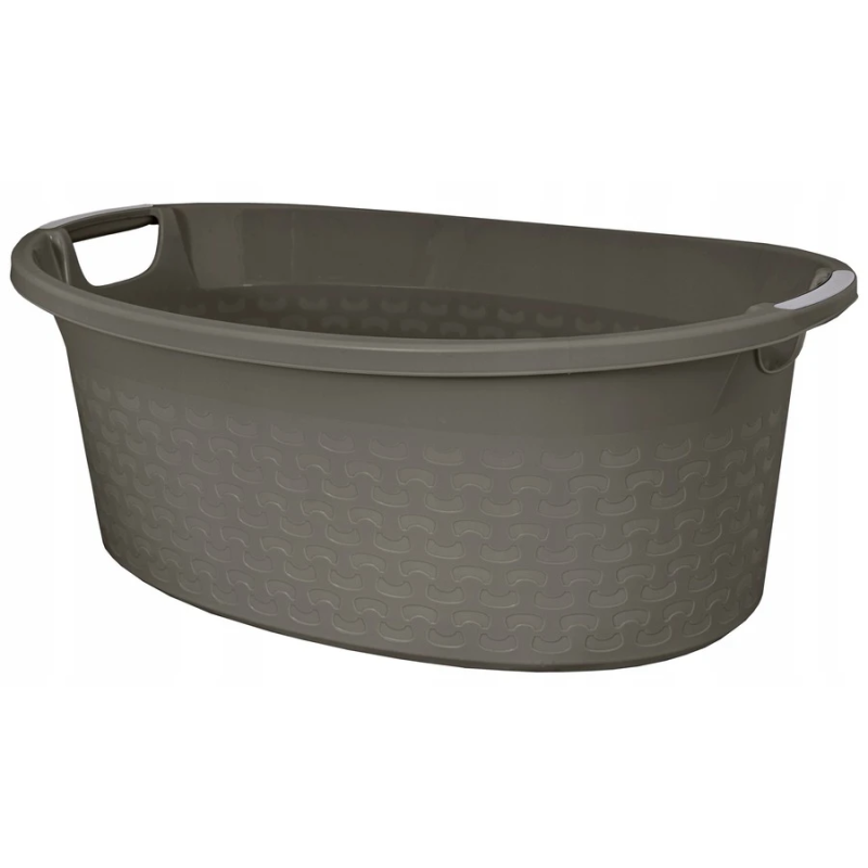 Bļoda ovāla Cotton 40L, tumši pelēka