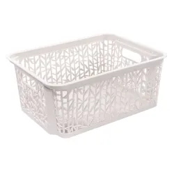 Корзинка 29X22X12cm Бамбук, белый