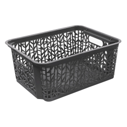 Groziņš 29X22X12cm Bamboo, tumši pelēks