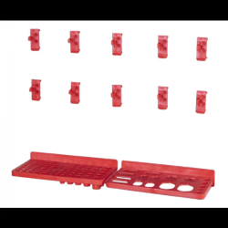 Āķu un plauktu komplekts Ergobox sienai B12