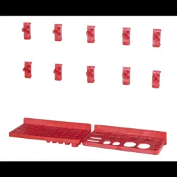 Āķu un plauktu komplekts Ergobox sienai B12