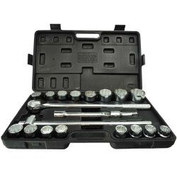 Gala atslēgu kompl. 3-4 19-50mm 12-kanšu 21gb koferī