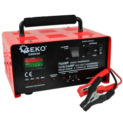 Akumulatoru lādētājs 6-12V 2-6-12A - 75A Geko