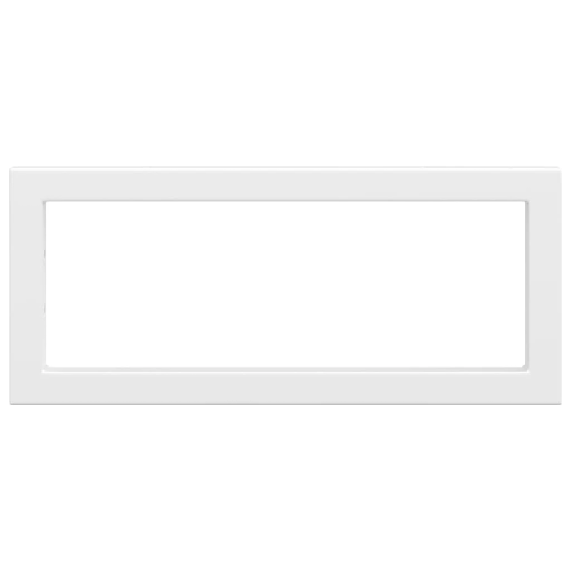 vidaXL plauktu kronšteini izlietnei, 2 gb., balti, taisnstūra, tērauds