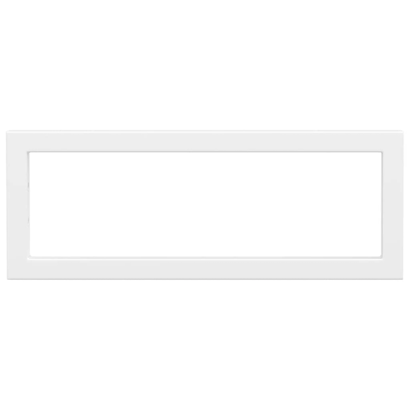 vidaXL plauktu kronšteini izlietnei, 2 gb., balti, taisnstūra, tērauds