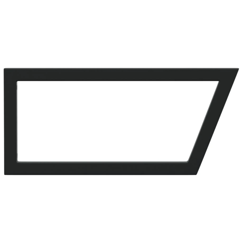 vidaXL plauktu kronšteini izlietnei, 2 gb., melni, trapeces, tērauds