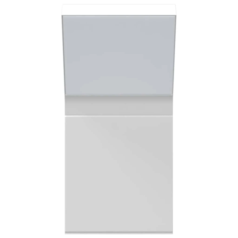 vidaXL āra LED sienas lampa, balta, liets alumīnijs