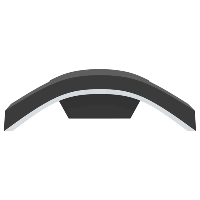 vidaXL āra LED sienas lampas, 2 gab., melnas, liets alumīnijs