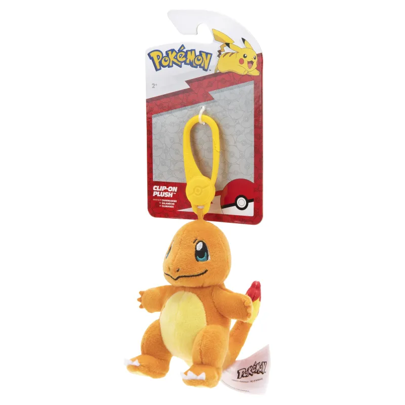 POKEMON W8 Piespraužama plīša rotaļlieta, 8 cm