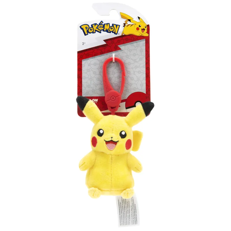 POKEMON W8 Piespraužama plīša rotaļlieta, 8 cm