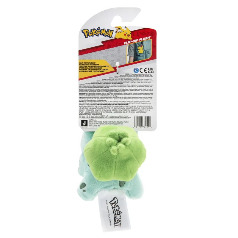 POKEMON W8 Piespraužama plīša rotaļlieta, 8 cm