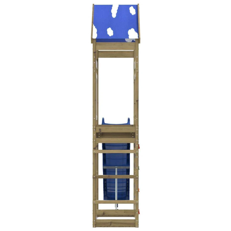 vidaXL āra rotaļu laukums, impregnēts priedes koks