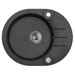 Izlietne + sifons roll40s 1214091 melna