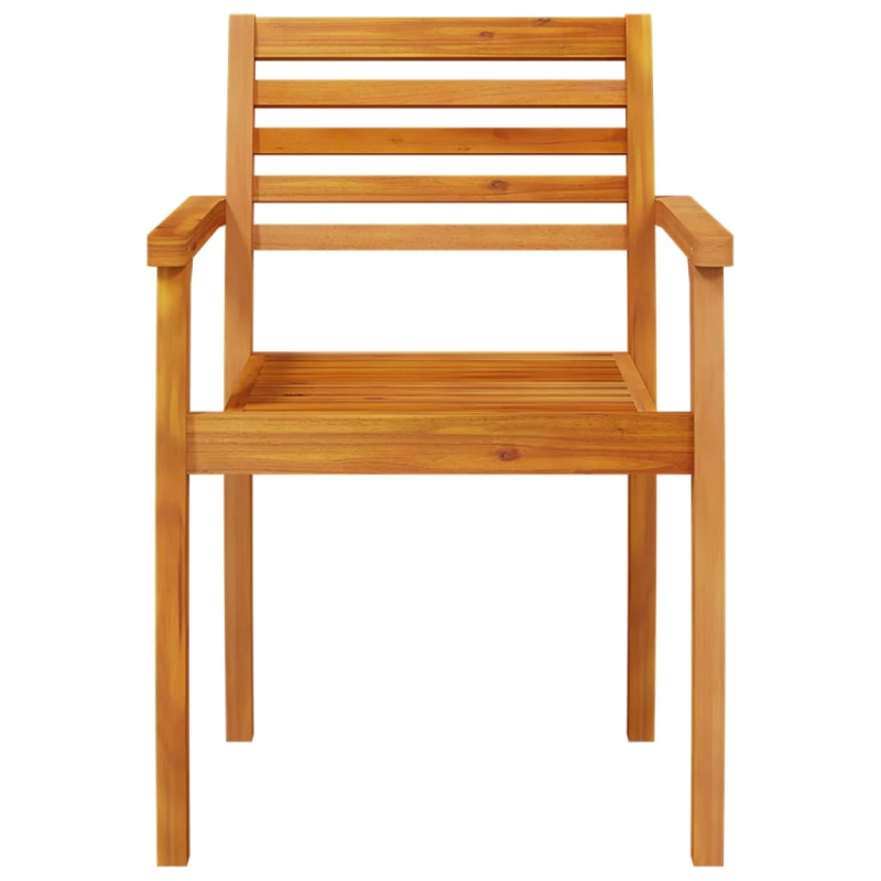 vidaXL dārza krēsli, 4 gab,. 59x55x85 cm, akācijas masīvkoks