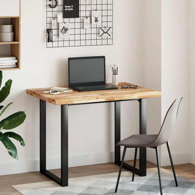 vidaXL rakstāmgalda virsma, 100x70x4 cm, eļļas apdare, akācijas koks