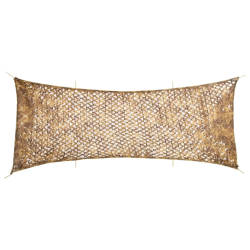 vidaXL maskēšanās tīkls ar somu, 721x294 cm, smilšu krāsa