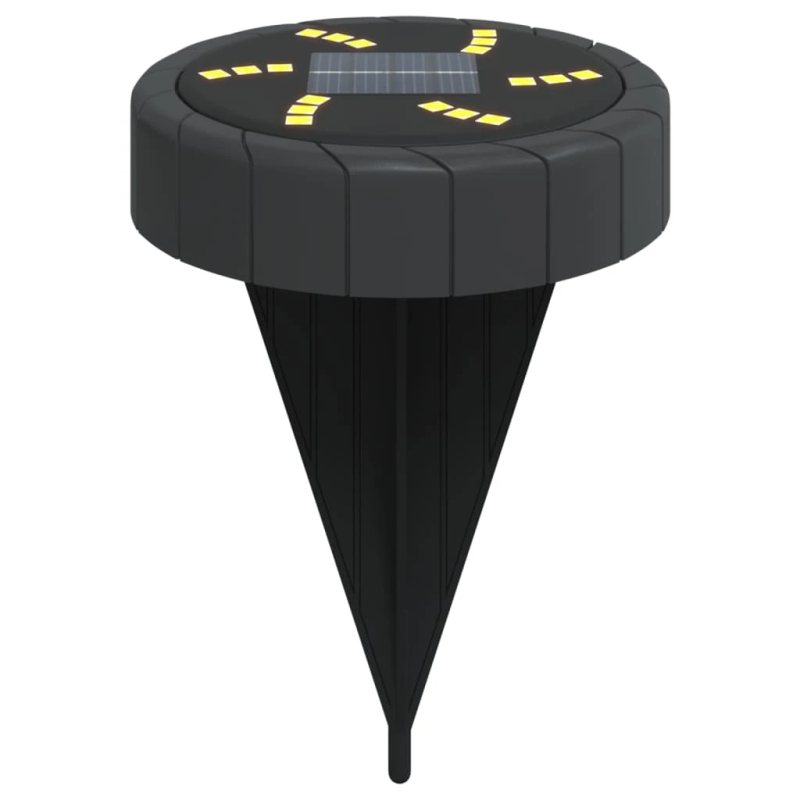 vidaXL solārās zemes gaismas ar zemes tapām, āra 12 gab., silti baltas