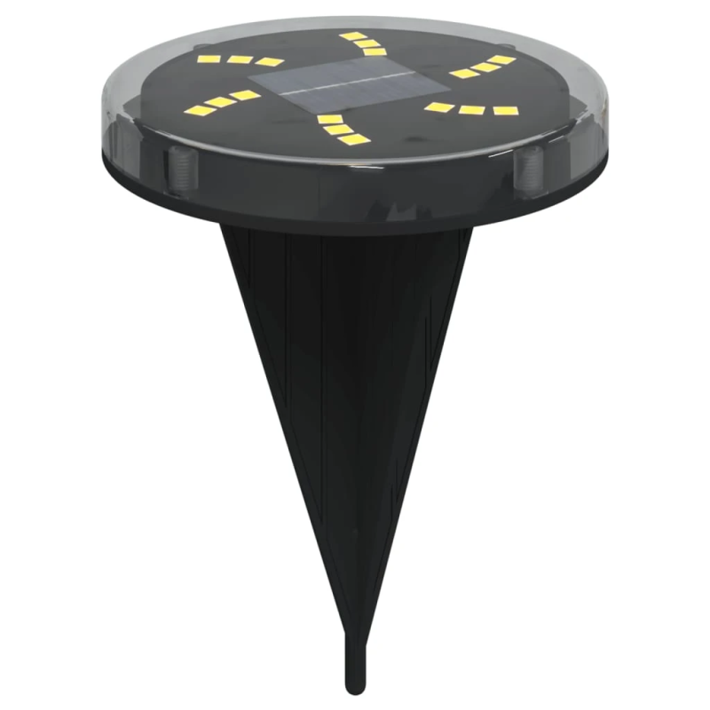 vidaXL solārās zemes gaismas ar zemes tapām, āra 12 gab., silti baltas