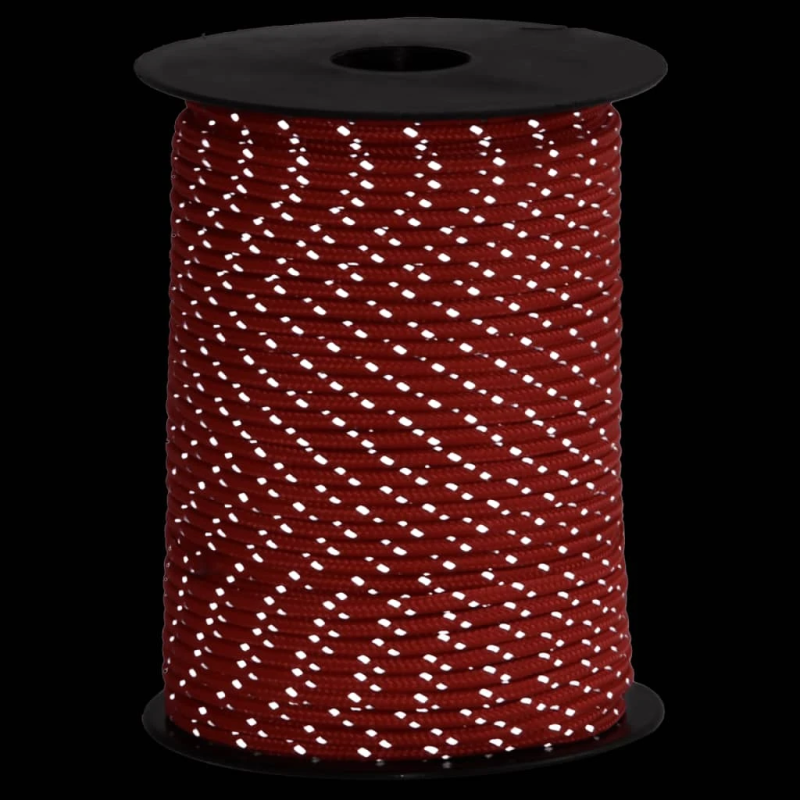 vidaXL telts virve, atstarojoša, ar savilcējiem, 50 m, 3 mm