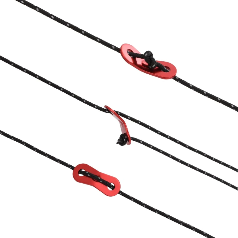 vidaXL telts virve, atstarojoša, ar savilcējiem, 50 m, 3 mm