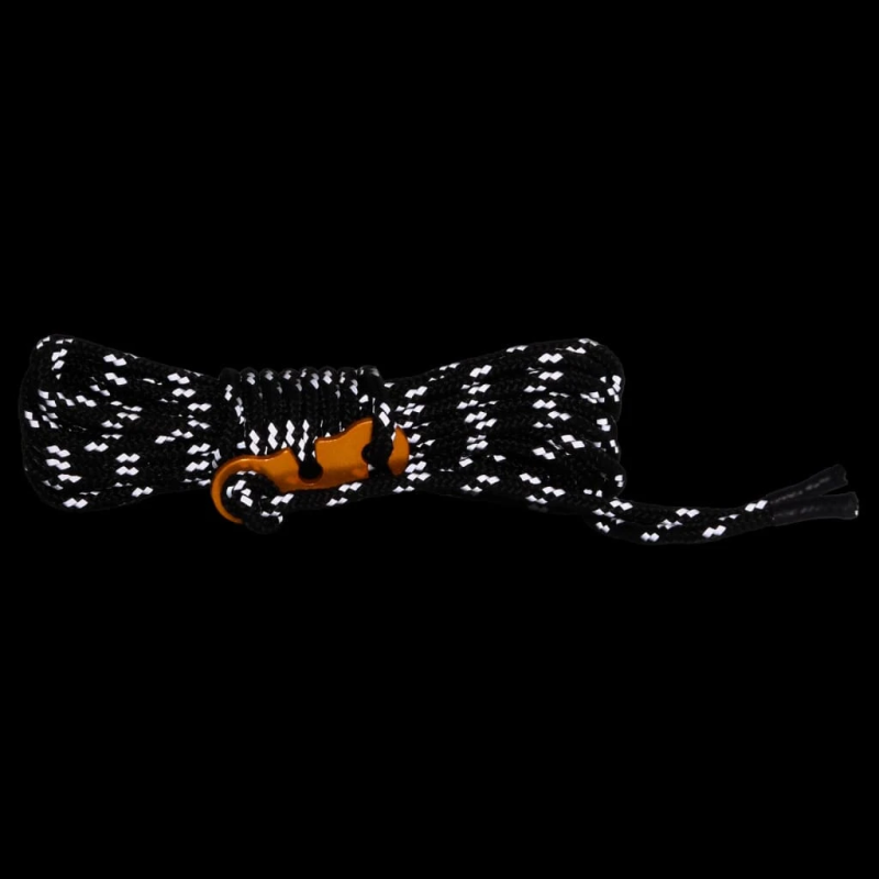 vidaXL telts virve ar savilcējiem, atstarojoša, 8 gab., 4 m, 4 mm