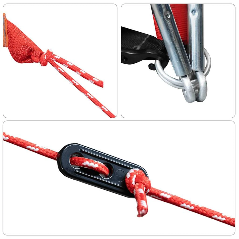 vidaXL dušas telts 2 personām, pelēka, oranža, ūdensnecaurlaidīga